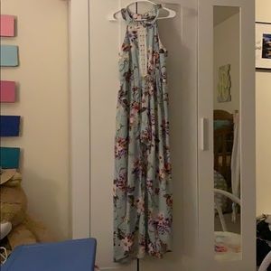 High low romper dress